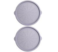 Genérico Bandeja Para Pizza - Juego De 2 Piezas De 39.9 Cm Antiadherente Apto Para Lavavajillas Bandejas | Molde Para Pizza Para El Horno - Para Hogar Cocina Restaurante Exterior