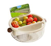 Genérico Bandeja Para Servir Aperitivos | Recipiente Con Compartimentos Extraíbles Y Asas - Plato Servidor Portátil,Para Cocina, Hogar, Preparación De Alimentos, Exterior, Camping Y Picnic