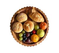 Genérico Bandeja para Snacks | Decoración Rústica Mesa de Centro 20 cm,Bandeja Mesa Centro Y Plato Aperitivos | Para Queso Tarta Caramelos Chocolate Velas Cocina Salón Dormitorio Oficina