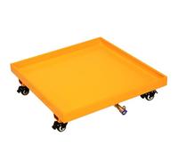 Genérico Bandeja para Tanque de Aceite a Prueba de derrames con desagüe - Paleta Industrial Grande de 65x65x15 cm para contención de derrames, Plataforma de Almacenamiento a Prueba de Fugas para Alma