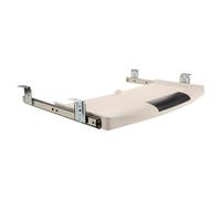 Genérico Bandeja para Teclado bajo Escritorio Cajón Deslizante y Riel Metálico Ancho 27 CM, Soporte de Plástico ABS, Accesorio de Oficina para Ordenador y Espacio de Trabajo