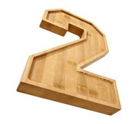Generico Bandejas de servir para - Decoración de mesa de madera reutilizable con números - Tabla para quesos y embutidos, para aperitivos, chocolate, caramelos, tartas, cumpleaños, bodas
