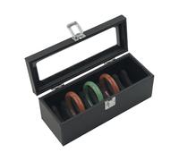 Genérico Bangle Organizer Box - 10/20 Slots PU Leather Storage Case, Dustproof Jewelry Holder with Clear Lid, Elegant Display | for Home Store Showcase Vanity Dressing Table Accessories