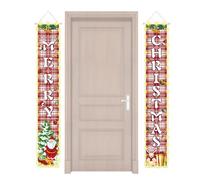 Generico Bannière De Porte De Noël - 180x30cm Decoración Murale Festive - Ornement Suspendu Noël | Décoration De Porte avec Lumière LED pour Maison, Jardin, Bureau, Fête, Arrière-Plan, Entrée