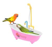 Genérico Baño de Aves con Grifo | Bañera automática bañera pájaros Piscina la Loros Parrot Ducha, práctica circulación Agua Ducha Baath para periquitos, cacatúas, bóveda