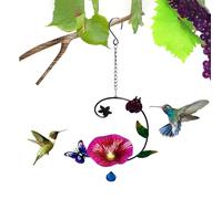 Genérico Baño de pájaros para exterior, Bebedero de flores de hierro, bandeja para baño de pájaros en Le Jardin - para jardín, terraza, césped, porche, árbol, balcón, guardapollas, valla