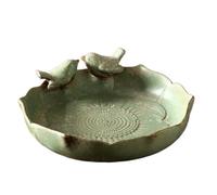 Generico Baño de UCCI Cerámica - de alimentación del periquito decorativo - Cuenco para alimentación para pájaros | Recipiente de comida para acabado retro | Cuenco para riego de