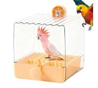 Genérico Baño para Loros - Alimentador De Aves De 7,5 Pulgadas | Tazón Pet con Protector contra Salpicaduras - para Periquitos, Loros, Pinzones & Agapornis, & Práctico para Jaula & Baño