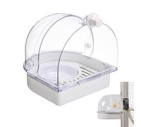 Genérico Baño para Loros | Cuenco De Baño Transparente para Ducha Y - para Loros Transparente Y Antisalpicaduras para Jaula,para Anidar En Interiores para Cacatúa Conuro Canario Y Colibrí