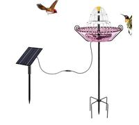 Genérico Baño Solar para Pájaros,Baño de Colibríes - Bebedero para Gorriones de Jardín | para propietarios, Amantes Naturaleza, Patio, jardín, terraza, césped, balcón,