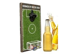 Genérico Bar Bottle Opener | Soccer Field Shape Kitchen Tool,Wine Bottle Opener with Lid Collector - for Men Soccer Fans Beverage Water Kitchen Bar Party Restaurant