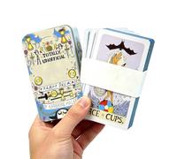 Genérico Baraja Cartas Tarot - Tarot Artístico Portátil - Actividad De Entretenimiento para - para Reuniones Festivas Y Vacaciones Festivales Eventos Viajes Hogar Camping Picnic E Interacción Social