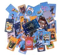 Genérico Baraja de Cartas de Tarot - Cartas De Mesa | Baraja Oracle Portátil Divertida con Guía para Viajes Mujeres Adultos Hogar Creativo