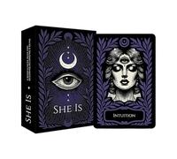 Genérico Baraja de Cartas de Tarot - Juego de Mazo de 52 Piezas con Cartas de Oráculo | Guía De Significados Juego De Bolsillo para Adivinación Amor Trabajo Aventuras Fiestas Halloween