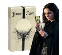 Genérico Baraja de Cartas de Tarot Oscuro, Juego de Cartas de oráculo Aterrador, adivinación gótica de 78 Piezas con guía ilustrada, Juego de adivinación, de Tarot con Estilo artístico, baraja de