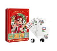 Genérico Baraja de Cartas Juego de Póker con Fichas de Mahjong