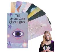 Genérico Baraja De Tarot,Aprendizaje De Tarot para Principiantes | 60 Cartas Herramienta De Adivinación para Guía Espiritual, Reflexión Personal Y Aficionados Al Ocultismo