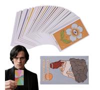 Genérico Baraja de Tarot,Cartas Adivinatorias Oracle Portátiles - Juego De Adivinación del Destino con 60 Piezas para Fiestas Familiares Y Viajes