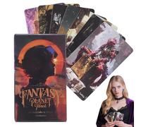 Genérico Baraja De Tarot - Juego De Adivinación - Herramienta De Adivinación con 78 Cartas Lecturas Espirituales Meditación Portátil para Aficionados Al Ocultismo