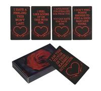 Genérico Baraja de Tarot | Juegos De Mesa De Confesiones Kármicas - 50 Piezas Adivinación Intuición Mazo Oracle,para Meditación Relaciones Personal Diario Viaje Hogar Fiesta