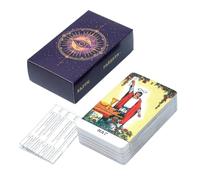 Genérico Baraja De Tarot | Juegos de Mesa Espirituales Inspiradores | Mazo De 78 Cartas Adivinatorias | para Familia Adultos Hogar Diario Viajes Vacaciones Reuniones Festivales Eventos