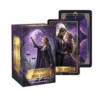 Genérico Baraja Tarot,Temática Luna Púrpura - Juego De Cartas Recreativo - para Adultos Familia Festivales Eventos Interacción Social Viajes Hogar Camping Picnic