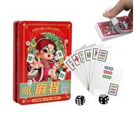 Genérico Baraja y Juego de Mesa Juego de Póker con Fichas de Mahjong