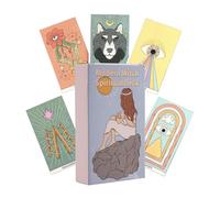 Genérico Barajas de Tarot,Cartas Adivinatorias Oracle Portátiles - Juego De Adivinación del Destino con 60 Piezas para Fiestas Familiares Y Viajes