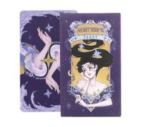 Genérico Barajas De Tarot,Tarjetas de Tarot para Principiantes con Significados - 78 Piezas Libro de Espíritu Positivo 10.7X6cm Aventura de Afirmaciones Lectura Astrológica Exploración Espiritual