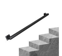 Genérico Barandilla de Escalera, pasamanos de Hierro Forjado para escaleras Interiores/Exteriores, balaustres de Tubo Cuadrado en Negro/Blanco/Dorado, 5,5 Metros de Longitud, Varilla de Soporte de pa
