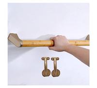 Genérico Barandilla Redonda de Madera para escaleras, Barra de Seguridad Antideslizante de Montaje en Pared para niños, oficinas y lofts, Longitudes Personalizadas de 1,2 m a 6 m, Incluye herrajes -