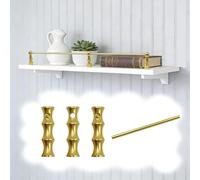 Genérico Barandillas de Aluminio para protección anticaídas - Juego de barandillas metálicas Decorativas para armarios, librerías y roperos - Solución Elegante para la s