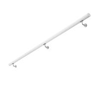 Genérico Barandillas de Escalera de Madera Maciza - Barandilla de Interior de 1 a 20 pies con Montaje en Pared, pasamanos de Escalera Antideslizantes Blancos para Pasillo, Kit de Barra de a
