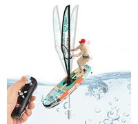 Genérico Barco de Control Remoto, Barcos Robo para bañera,Barcos RC para Adultos - 2.4GHz, Juego de navegación Impermeable, Luces LED, Pesca en el Lago, Juego de bañera de Playa al Aire Libre