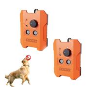 Genérico Barkguard Pro - Barkguard Pro 2025, Bark Guard for Dogs, Ultrasonic Dog Bark Deterrent Devices with 3 Adjustable Levels and LED Light, Rechargeable no Barking (Orange * 2 Pcs)