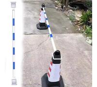 Genérico Barra de conexión Extensible para Conos de tráfico - Paquete de 20 barreras de Seguridad Azules para construcción de Carreteras, estacionamiento de entradas de vehículos, gestión de Eventos