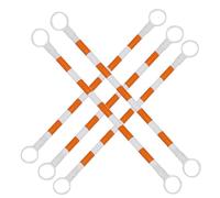 Genérico Barra de Conos de tráfico Ajustable - Barrera de Seguridad retráctil de 1,5 a 3 Metros para Obras Viales y Eventos - Paquete de 5 soluciones de gestión de Seguridad ampliables