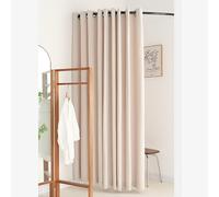 Genérico Barra de Cortina de Esquina para probador con Cortinas Opacas, Forma de C, Simple, para Tienda de Ropa, Boutique, probador, mampara de privacidad para Tienda minorista, quiosco (Co