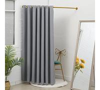 Genérico Barra de Cortina metálica para Esquina de probador, Barra de Cortina metálica para Colgar en la Pared, Barra de Ducha, riel para probador (Color: Dorado, tamaño: 90 x 90 cm)