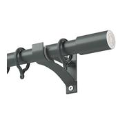 Genérico Barra De Cortina Simple para Ventana con Terminales Contemporáneos, Pista De Cortinas Divisorias, 70-600cm Barra Romana - Fácil De Desmontar E Instalar(Blue,80cm/2.6ft)