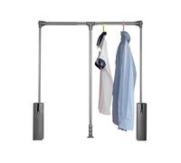 Genérico Barra de Ropa Ajustable y abatible con Retorno Suave: Organizador de Armario Que Ahorra Espacio para un fácil Acceso y soluciones de Almacenamiento eficientes.