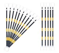 Genérico Barra Extensible de Conos de Seguridad Vial, de 119 cm a 198 cm, Poste Ligero para barreras Viales, Paquete de 40 Unidades para Uso Interior/Exterior, Ideal para construcción y Control de TR
