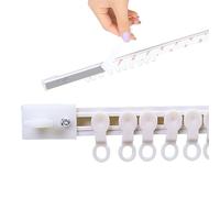 Genérico Barra para Cortinas Sin Taladro, Pista De Cortina Autoadhesivo - Riel De Cortina Montada En Techo O Pared - Separador De Ambientes para Balcón, Estudio, RV, Armario(Wall,7.9ft/240cm)