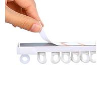 Genérico Barra para Cortinas Sin Taladro, Pista De Cortina Autoadhesivo - Riel De Cortina Montada En Techo O Pared - Separador De Ambientes para Balcón, Estudio, RV, Armario(Ceiling,4.9ft/150cm)