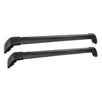 Genérico Barra Techo para Los Coches Barras Transversales para Portaequipajes Techo Aleación Aluminio con Cerradura para Jaguar F-Pace 2016-2024 2 Unidades Auto Portaequipajes(Black)