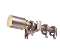 Genérico Barras De Cortina De 2.8cm De Diámetro, 70-600 Cm Resistentes Barra Cortinas, con Soporte De Aluminio Y Tapas De Metal para Pared, Ventanas Y Patios(Rose,130cm/4.26ft)