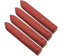 Genérico Barras de Lacre para Sellos de Cera Rojo 4 Piezas Cera para Sellos de Estampillas Retro para Sobres y Documentos Sellados