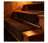 Genérico Barras de latón Antiguo para alfombras de Escalera - Juego de 5 Soportes de 107 cm (42") para Uso doméstico y Comercial - Herrajes duraderos para una fácil instalación