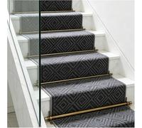 Genérico Barras de latón para escaleras sobre alfombras - Juego de 15 Piezas de Metal con remate en Forma de Torre, Ideal para hoteles, oficinas y Eventos, peldaños y pasillos de Alfombra de 81 cm (3