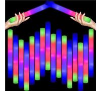 Genérico Barras Luminosas De Espuma LED, Intermitentes De Larga Duración, Barras De Espuma Iluminadas, Seguridad Y Protección Del Medio Ambiente For Fiestas Fluorescentes(30)